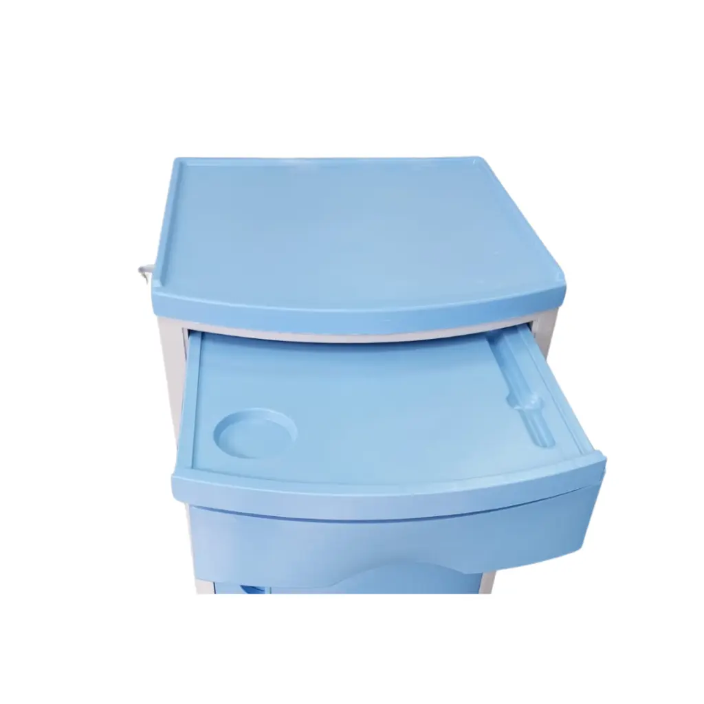 [BS100] Mesa de noche, velador ABS, color azul. VIAMED (4).webp