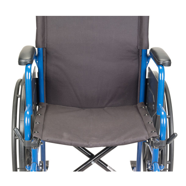 Silla de ruedas piernas elevable, adulto, Blue streak, 18". Drive 