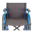 Silla de ruedas piernas elevable, adulto, Blue streak, 18". Drive 