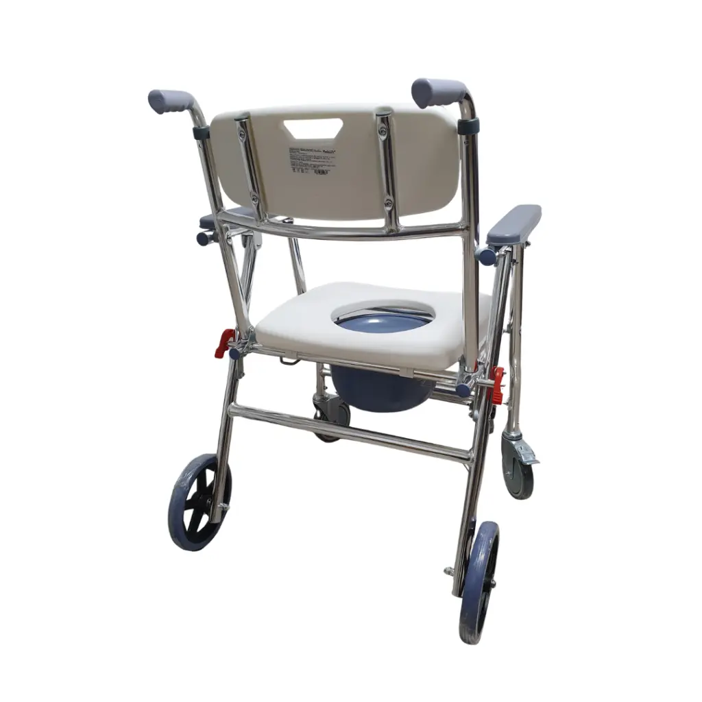 Silla de ducha con inodoro y ruedas, Mediclife (4).webp