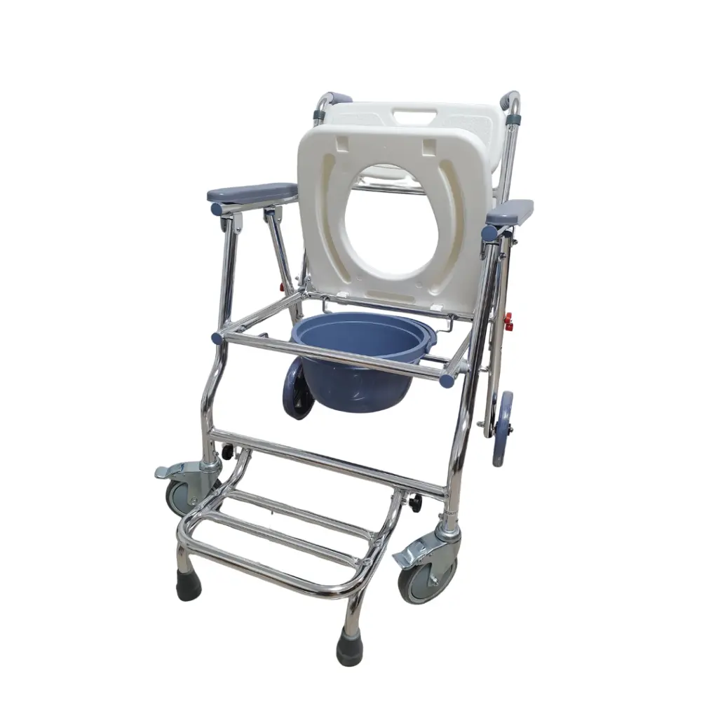 Silla de ducha con inodoro y ruedas, Mediclife (8).webp