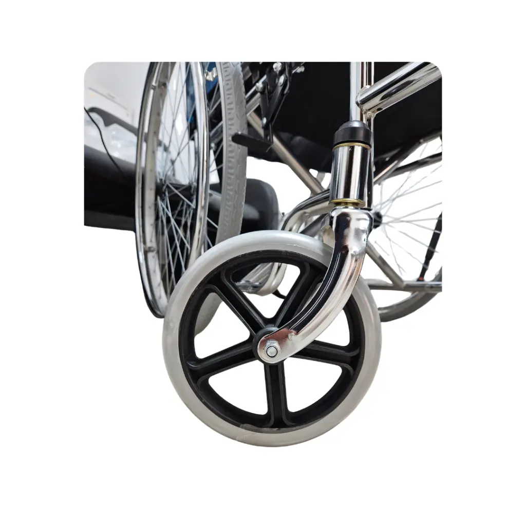 Silla de ruedas cromada, Mediclife (2).webp