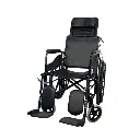 Silla de ruedas reclinable, adulto, 18". Ki
