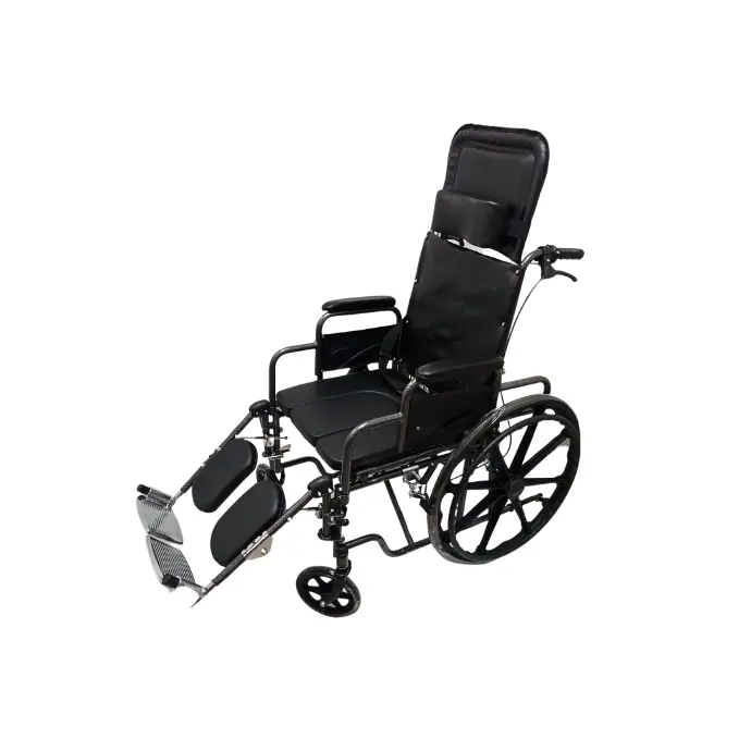 Silla de ruedas adulto, 18" reclinable con Inodoro. Ki