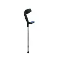 Muleta canadiense Pro, antebrazo negro mango azul, Ki
