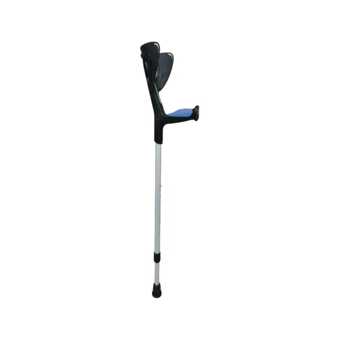 Muleta europea Pro, antebrazo azul mango negro, Ki