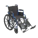 Silla de ruedas adulto, 18" piernas elevable,, Blue streak. Drive
