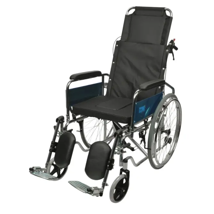 Silla de ruedas adulto 18" reclinable con inodoro, Mediclife