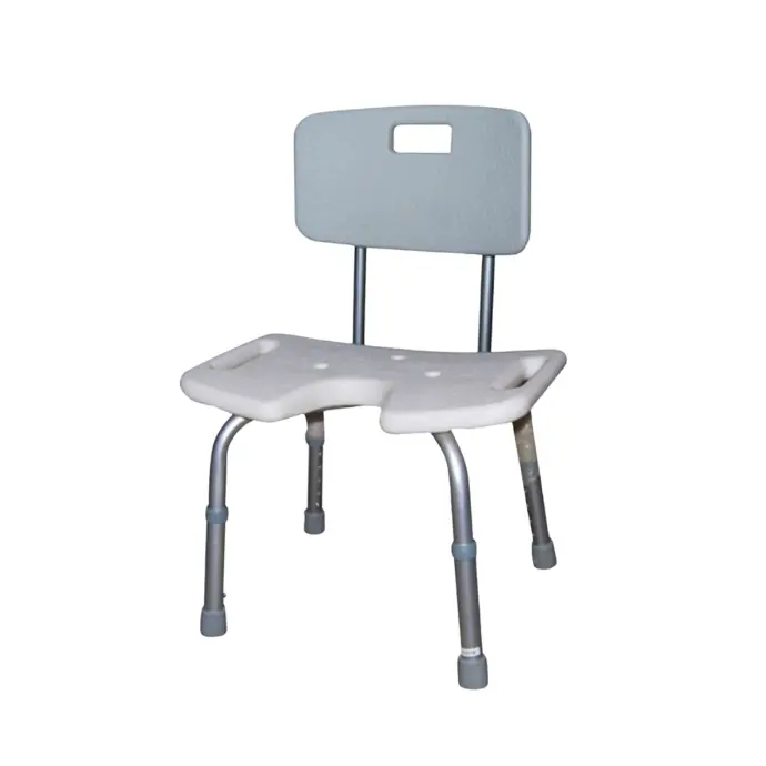 Silla de ducha con espaldar y sin apoyabrazos, Mediclife