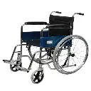 Silla de ruedas cromada, Mediclife 