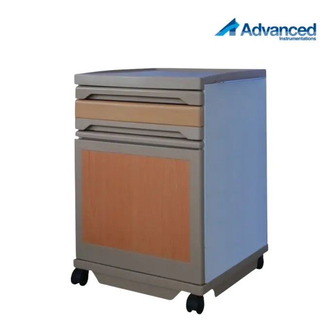 Mesa de noche, ABS, color madera, Advanced