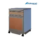 Mesa de noche, ABS, color madera, Advanced