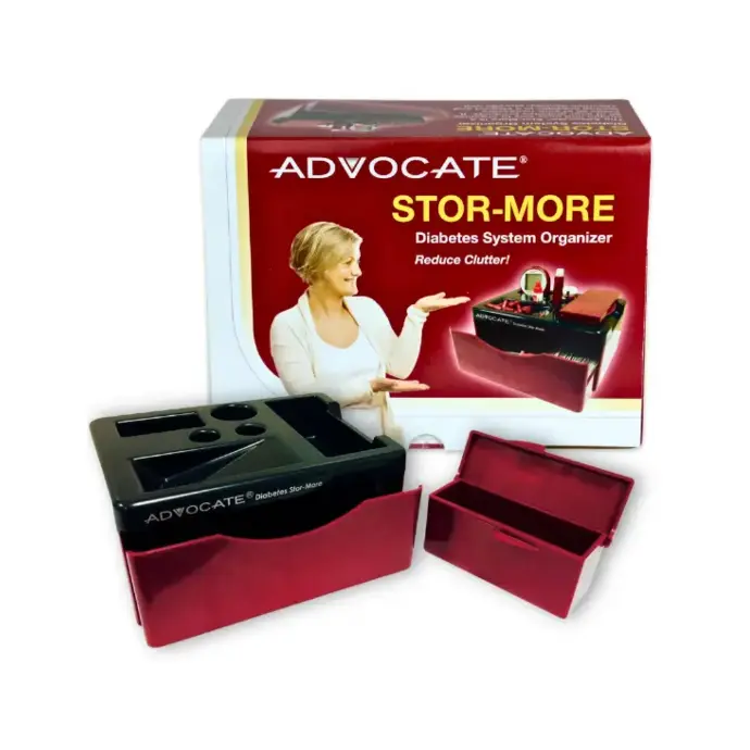 Cajita organizadora para medición de glucosa, Stor-More, Advocate