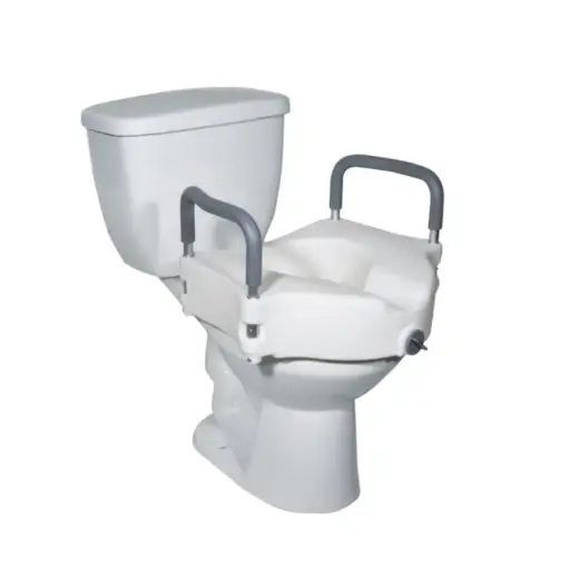 [12027RA-4BULK] Asiento elevado de inodoro con apoyabrazos removible