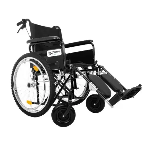 [KI-LR8300KD-B21ELR] Silla de ruedas bariatrica 20" todo terreno, Action A.T. piernas elevables, Ki