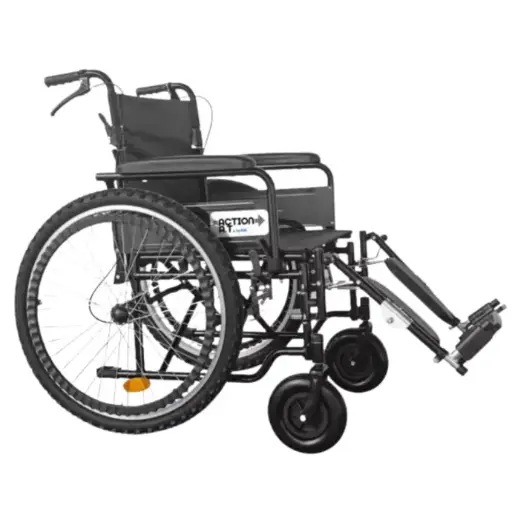 [KILR8300KD-ELR] Silla de ruedas adulto 18" todo terreno, Action A.T. piernas elevables, Ki 