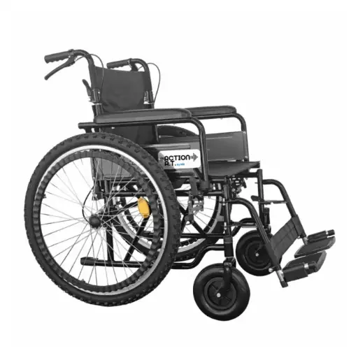 [KILR8300KD-SF] Silla de ruedas adulto 18" todo terreno, Action A.T.  piernas desmontables, Ki