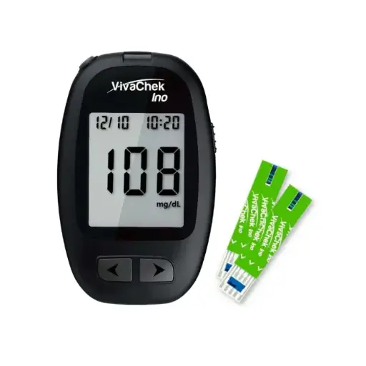 [VGM01] Glucometro Kit +10 tirillas +lancetero +10 lancetas, VIVA CHEK