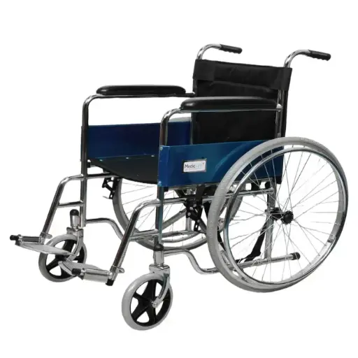 [BME4611C] Silla de ruedas cromada, Mediclife 