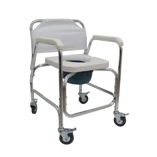 [KI1114KD] Silla de ducha con inodoro y ruedas. Ki
